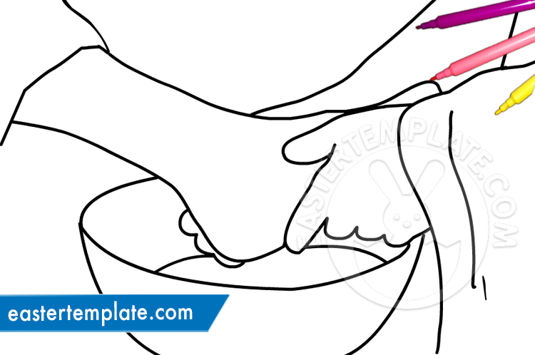 Holy thursday coloring page