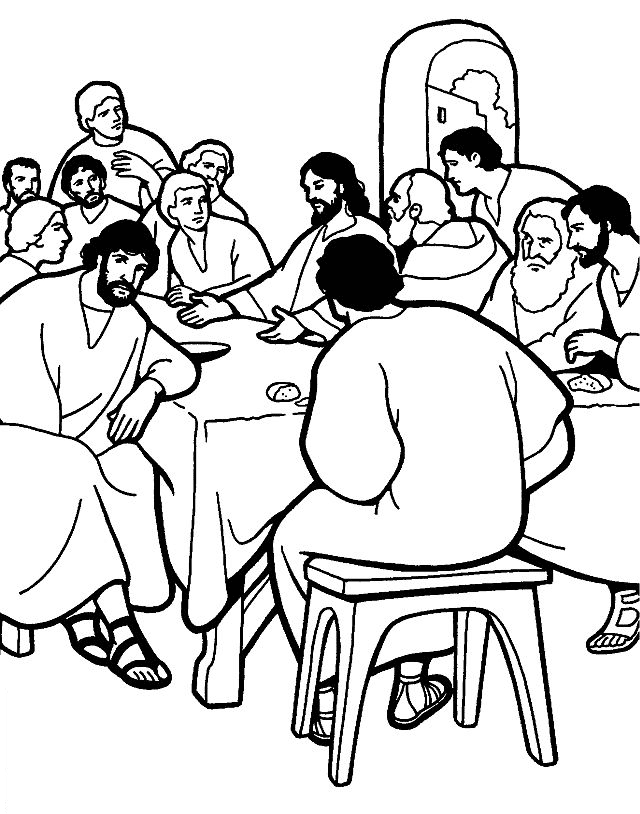 Holy thursday coloring pages printable for free download