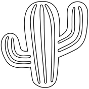 Cactus coloring pages free coloring pages