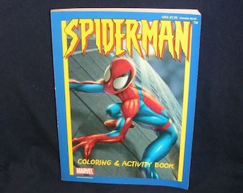 Spiderman coloring ic bookamazing spider man ics to color coloring book long coloring book never used marvel