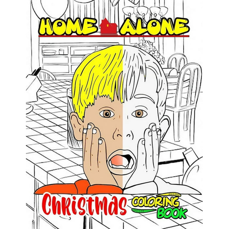 Home alone coloring book illustrated hight