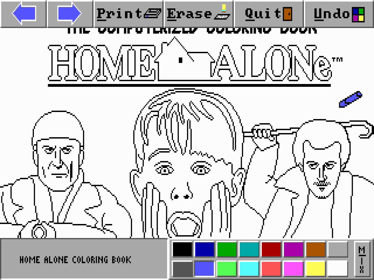 Ððððð ððª ððððððððð on x the puterized coloring book â home alone ms