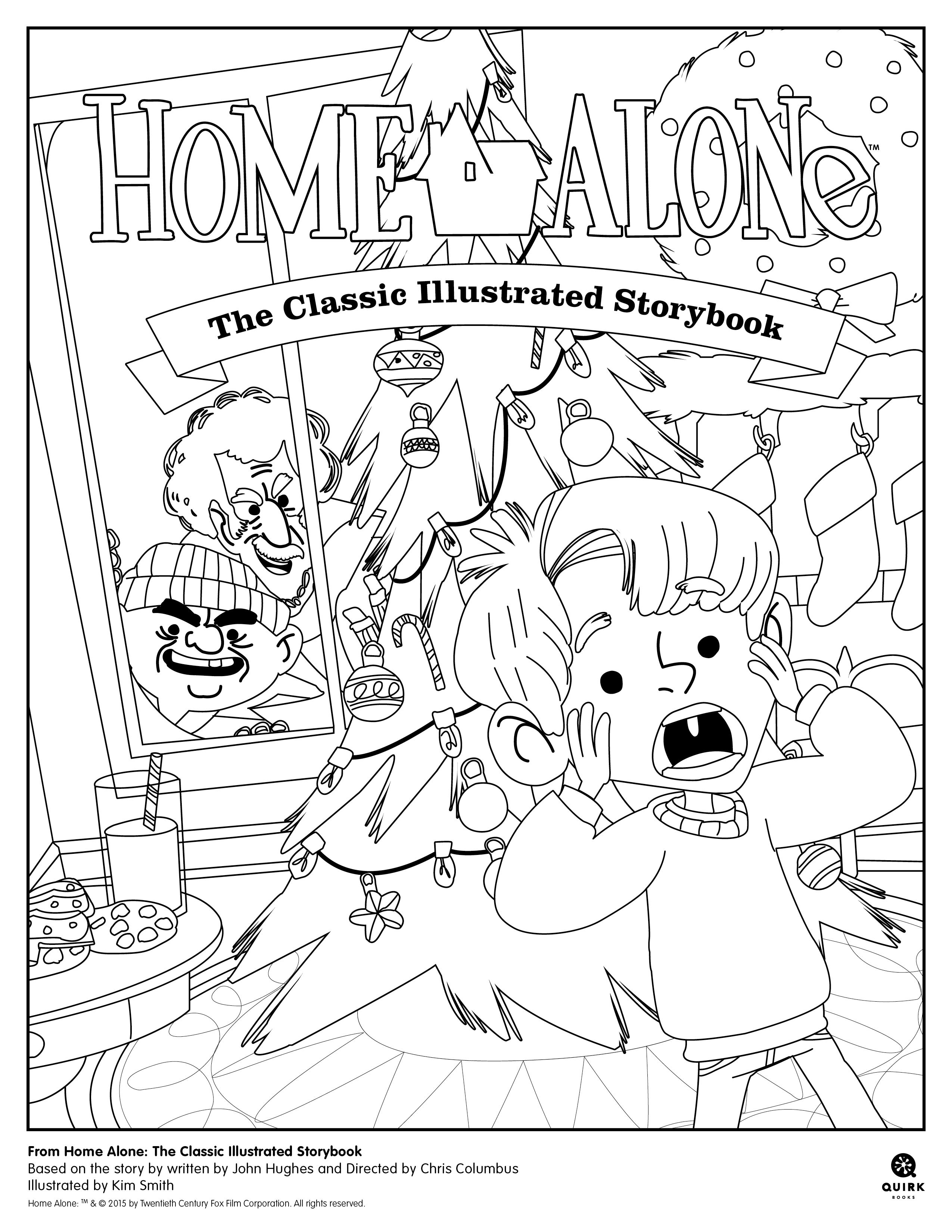 Coloring page from home alone the classic illustrated storybook picturebook holidays education ð ðñðºñðñðºð ðððð ðððð ð ðññððºð