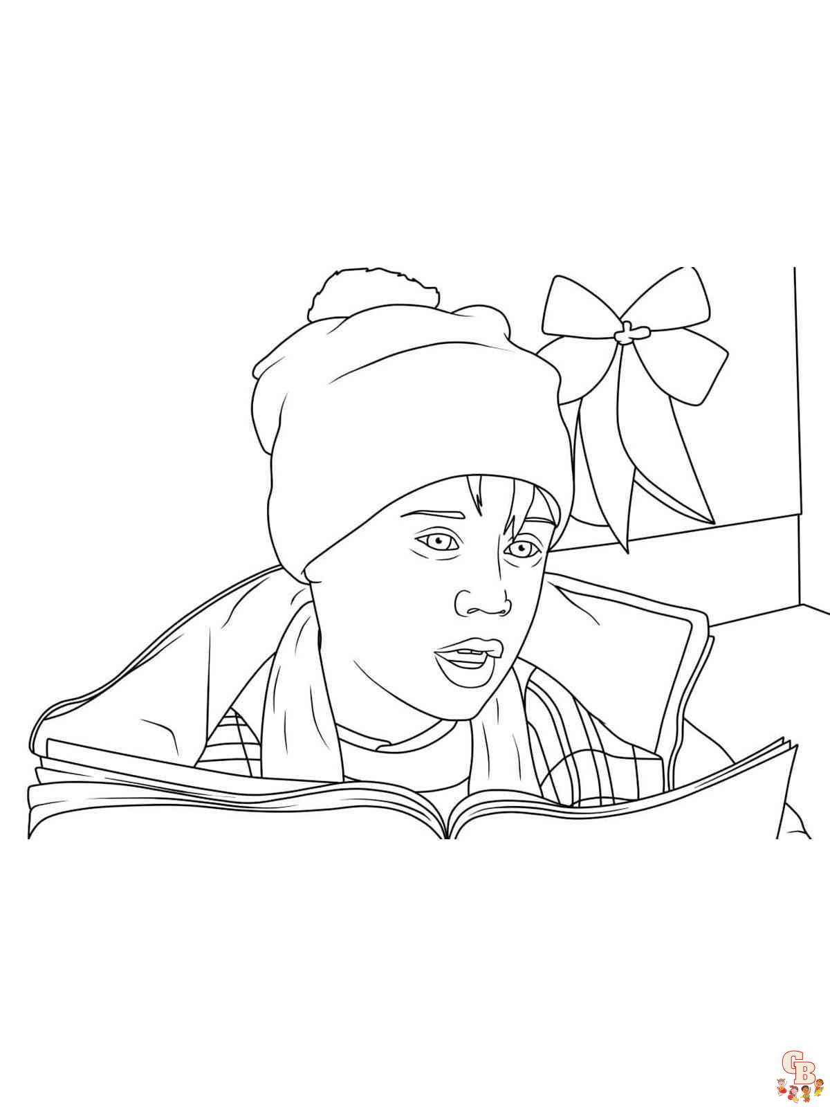 Free home alone coloring pages for kids