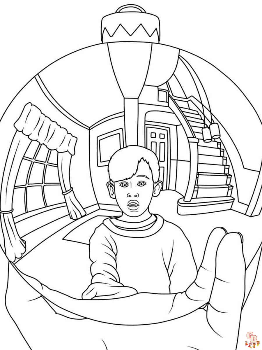 Free home alone coloring pages for kids