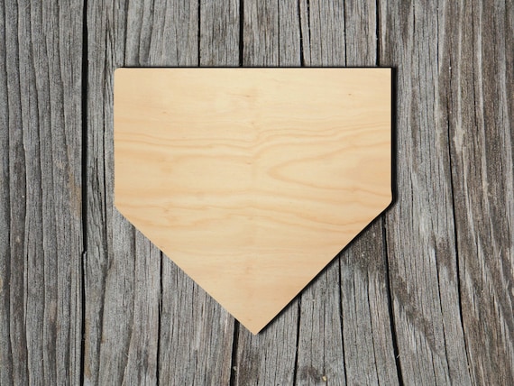 Home plate laser cut unfinished wood cutout shapes always check sizes and measure