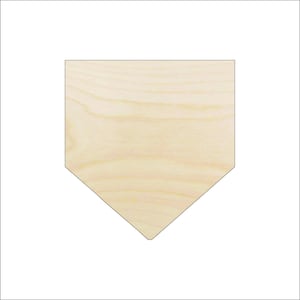 Home plate laser cut unfinished wood cutout shapes always check sizes and measure