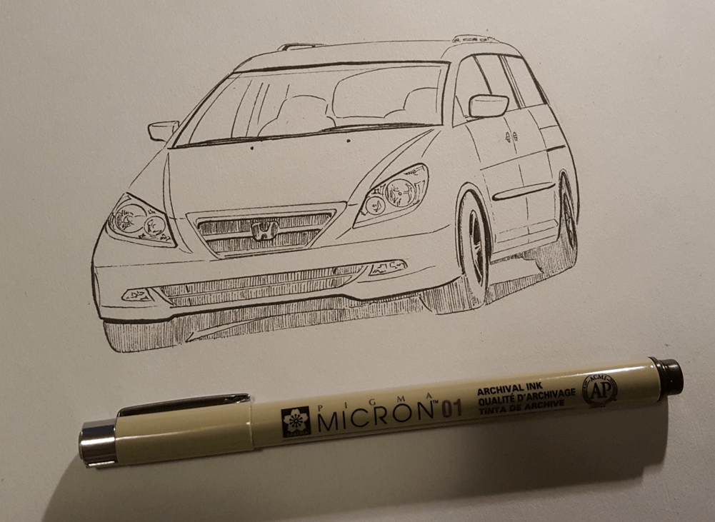 Honda odyssey drawing