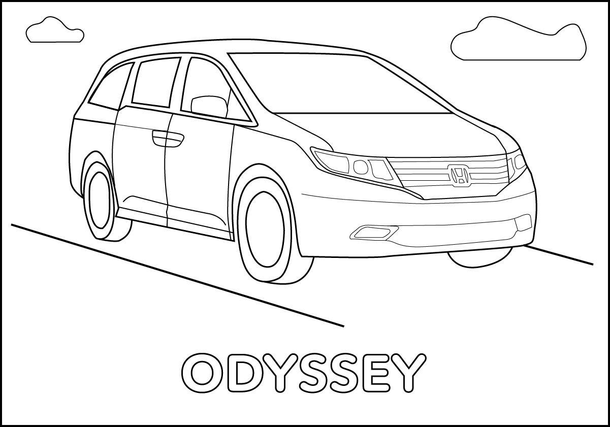 Honda odyssey coloring page mario coloring pages cartoon coloring pages coloring pages