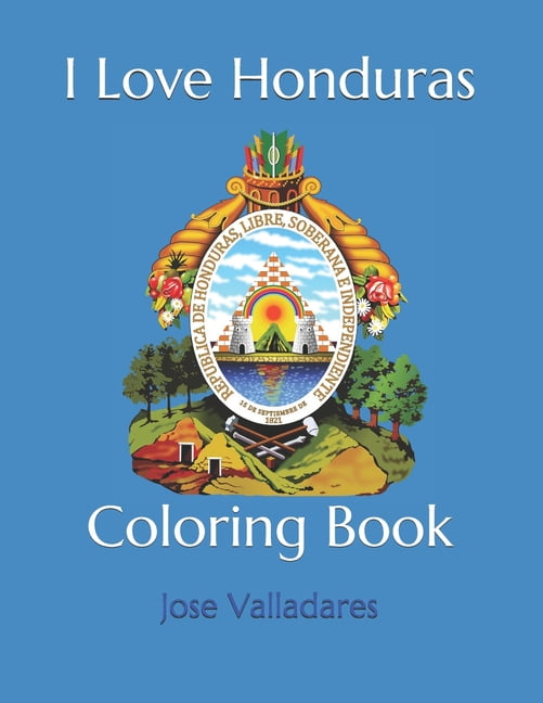 I love honduras coloring book paperback
