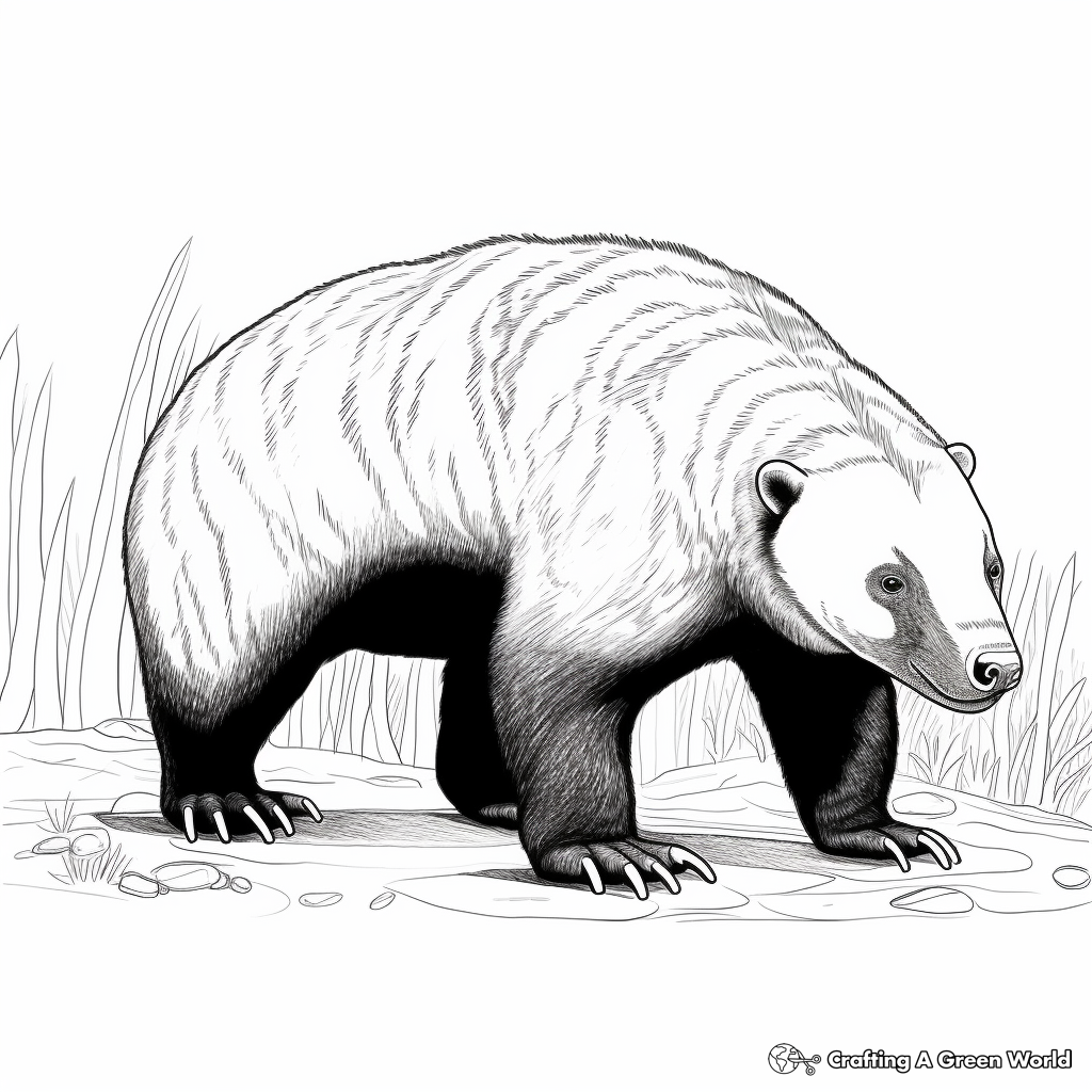 Badger coloring pages