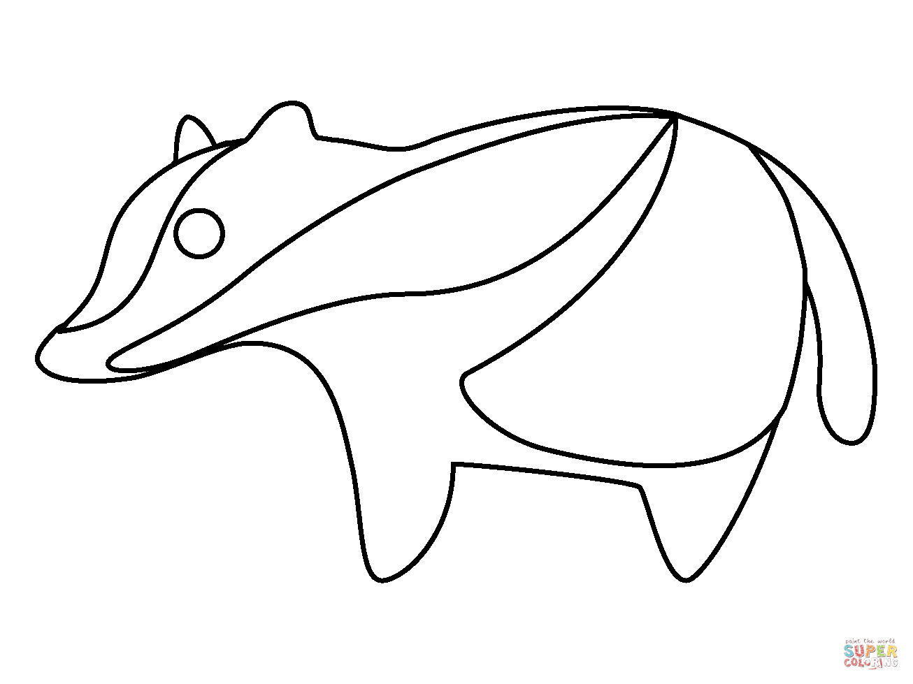 Badger emoji coloring page free printable coloring pages