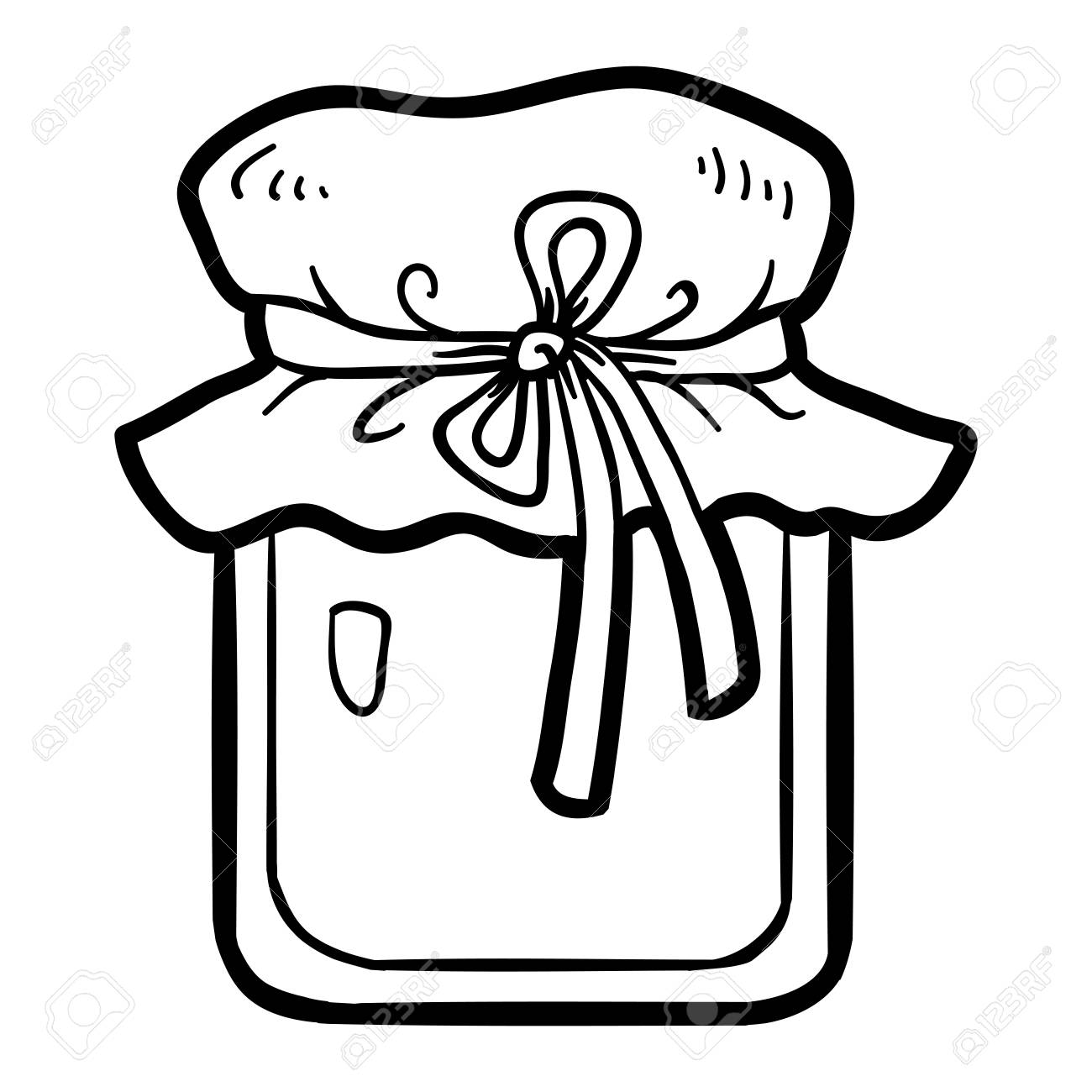 Coloring book for children jar of honey royalty free svg cliparts vectors and stock illustration image