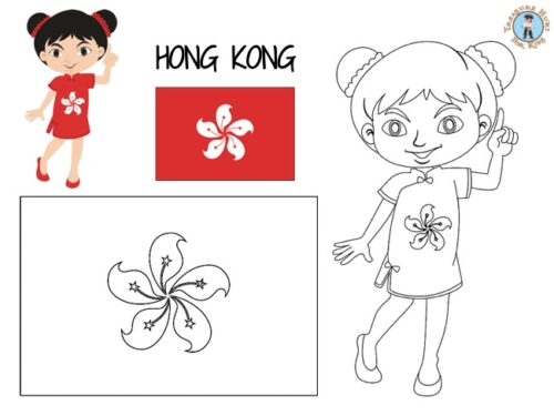 Hong kong coloring page