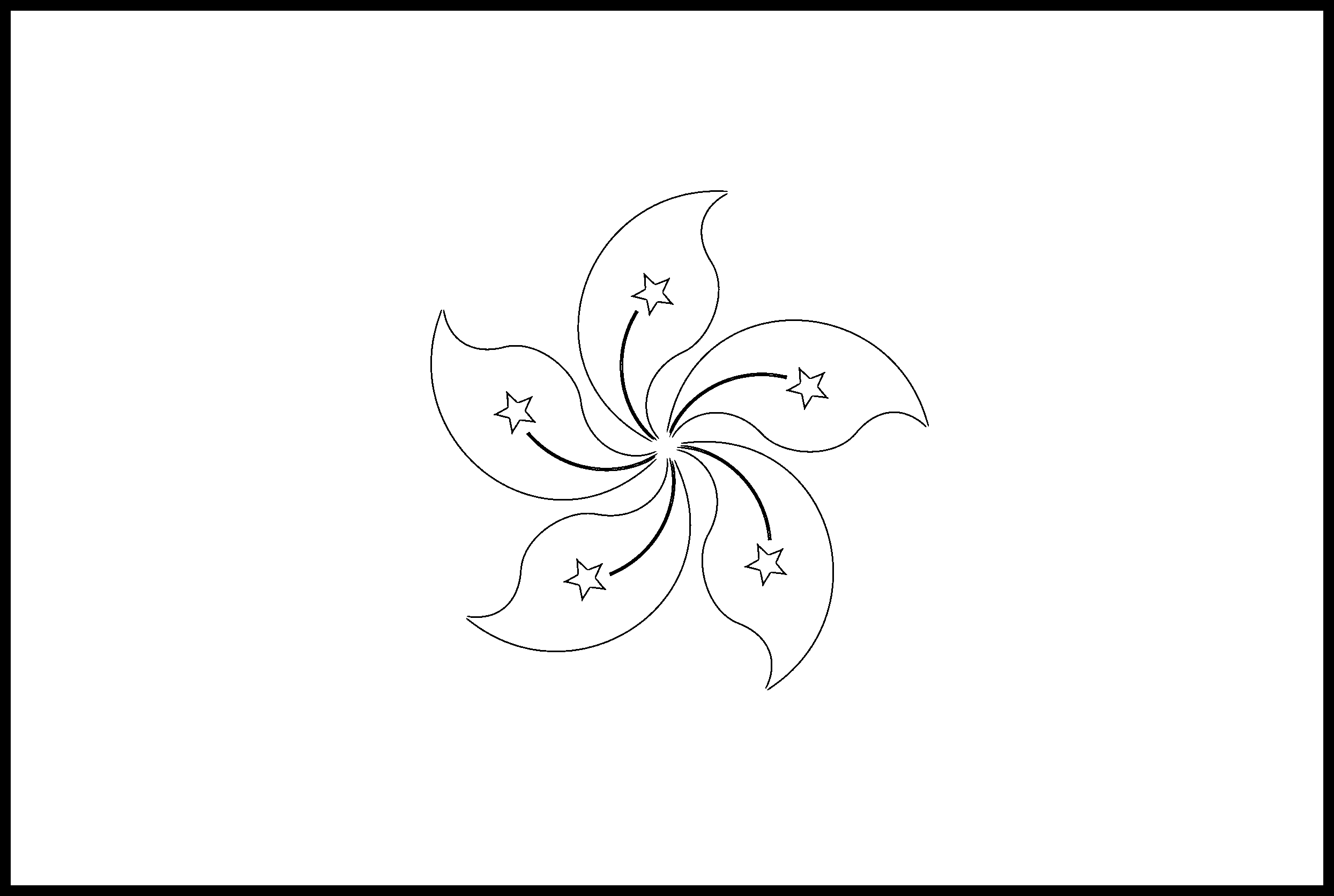 Hong kong flag colouring page â flags web