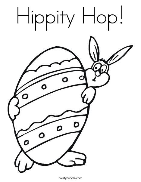 Hippity hop coloring page