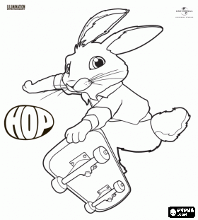 Hop coloring pages free printable the bunny eb with his skate on film hop coloring page coloring pages dr seuss coloring pages free coloring pages