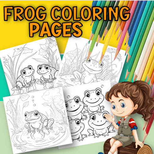 Hop into fun with baby frog coloring pages for kids made by teachers
