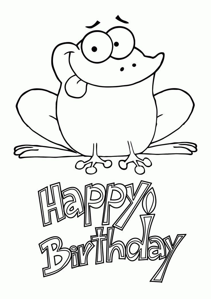 Printable coloring pages happy birthday coloring pages birthday coloring pages coloring birthday cards