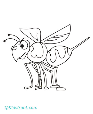Hornet coloring pages printable