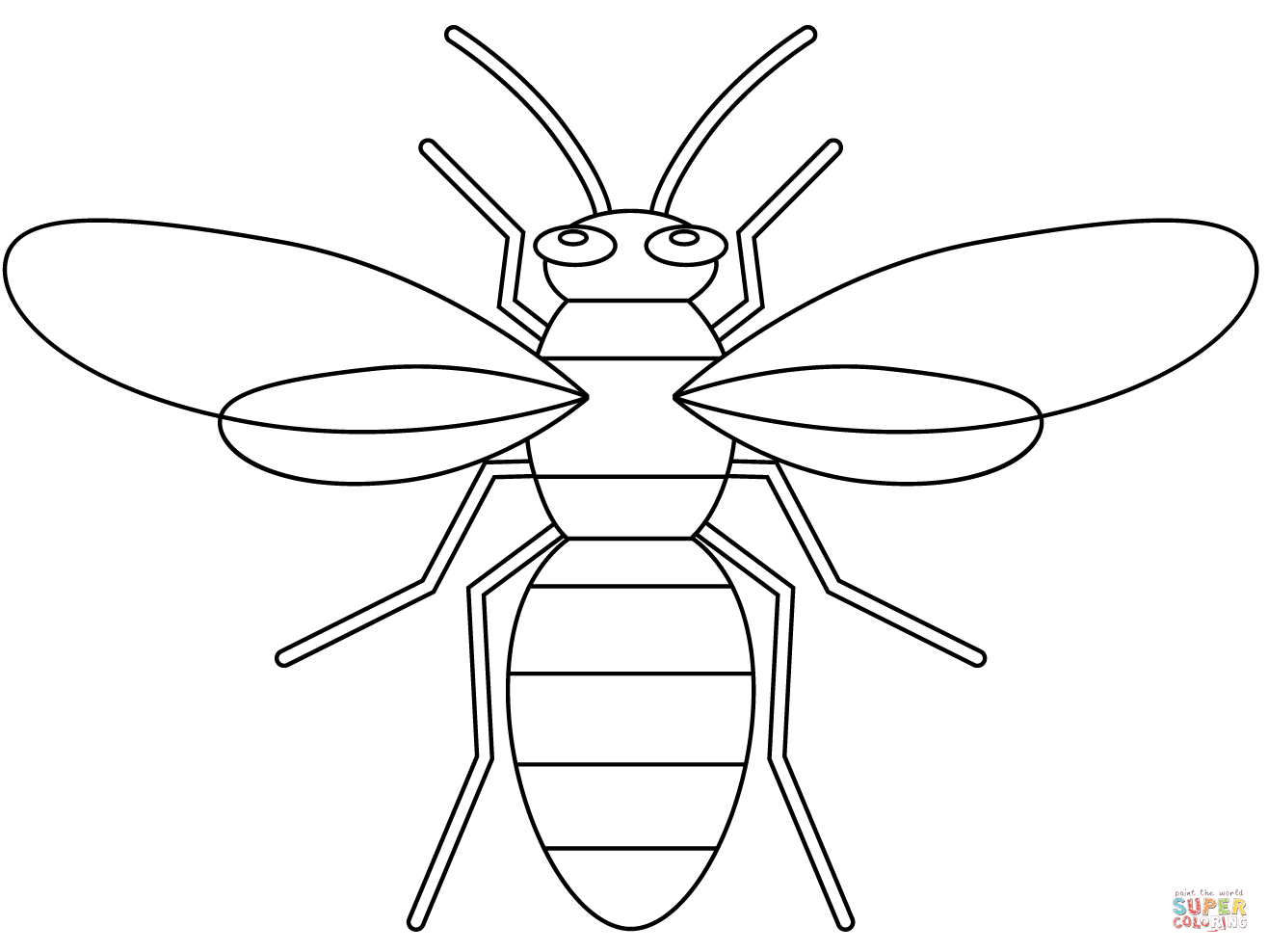 Hornet coloring page free printable coloring pages