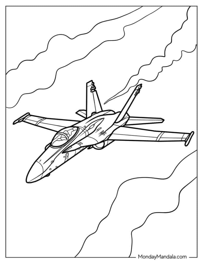 Jet coloring pages free pdf printables