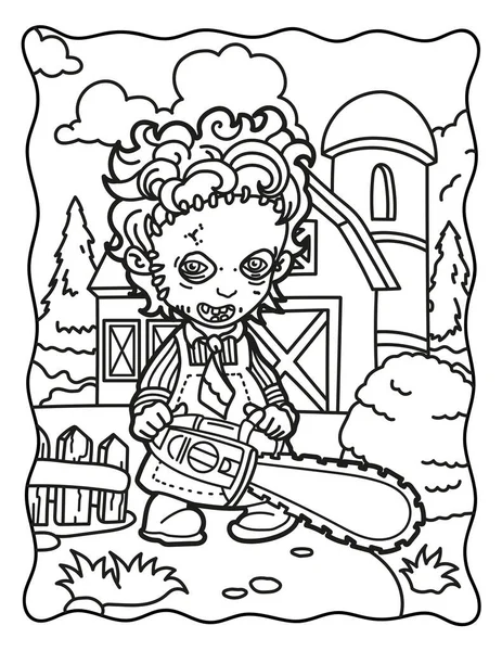 Coloring book children spooky characters coloring book adults halloween coloring stock vector by meineillustrations