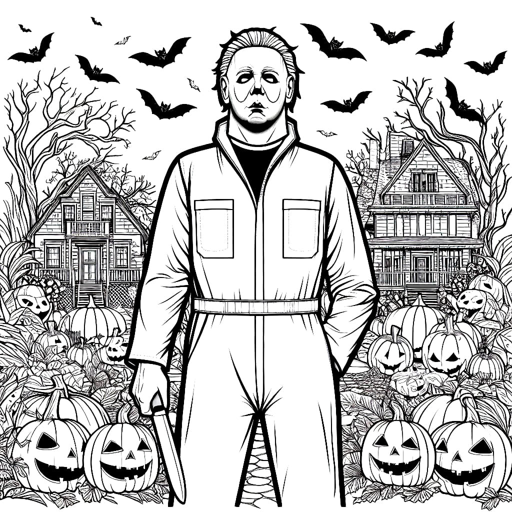 Michael myers coloring pages