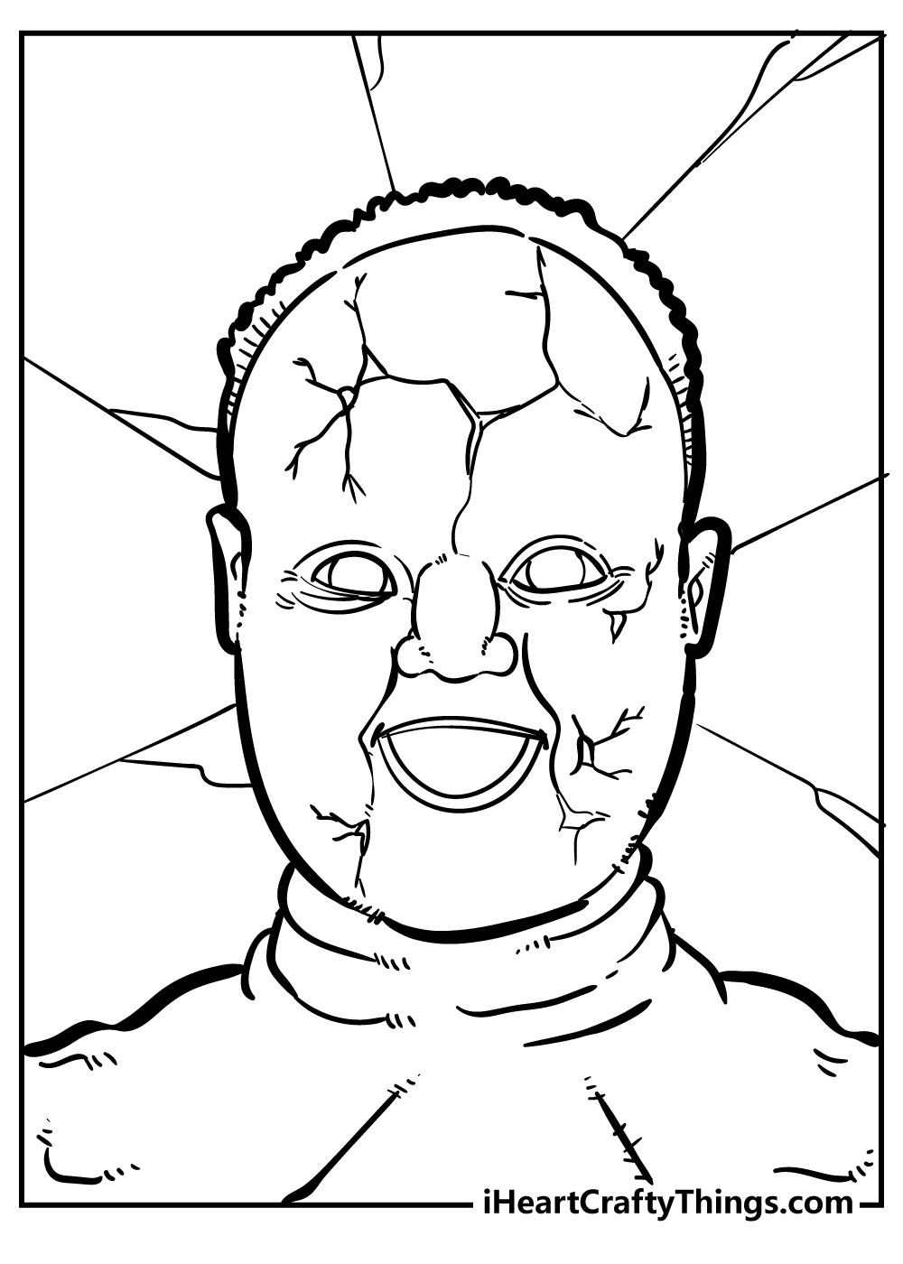 Creepy coloring pages free printables