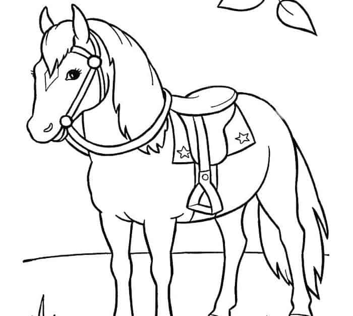 Beautiful horse coloring pages