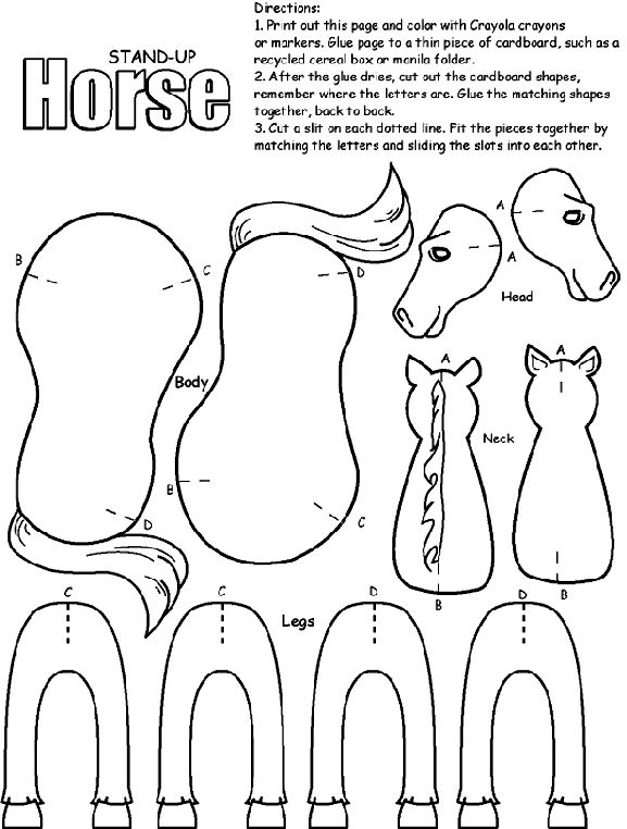 Horse on crayola horse coloring pages horse crafts coloring pages