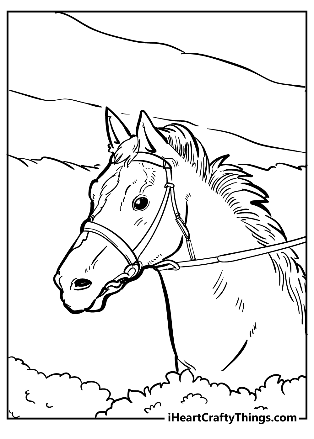Horse coloring pages free printables