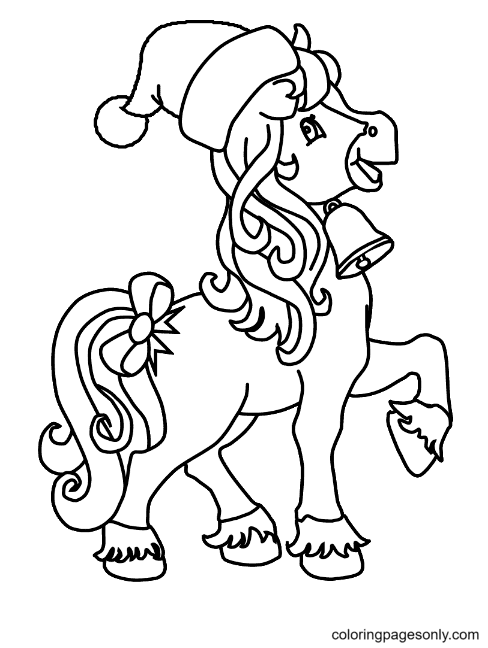 Christmas animals coloring pages printable for free download