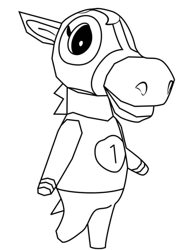 Animal crossing coloring pages