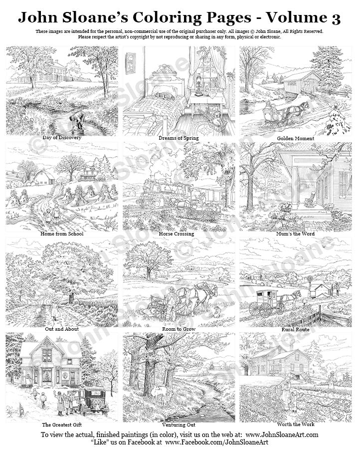 John sloanes coloring pages