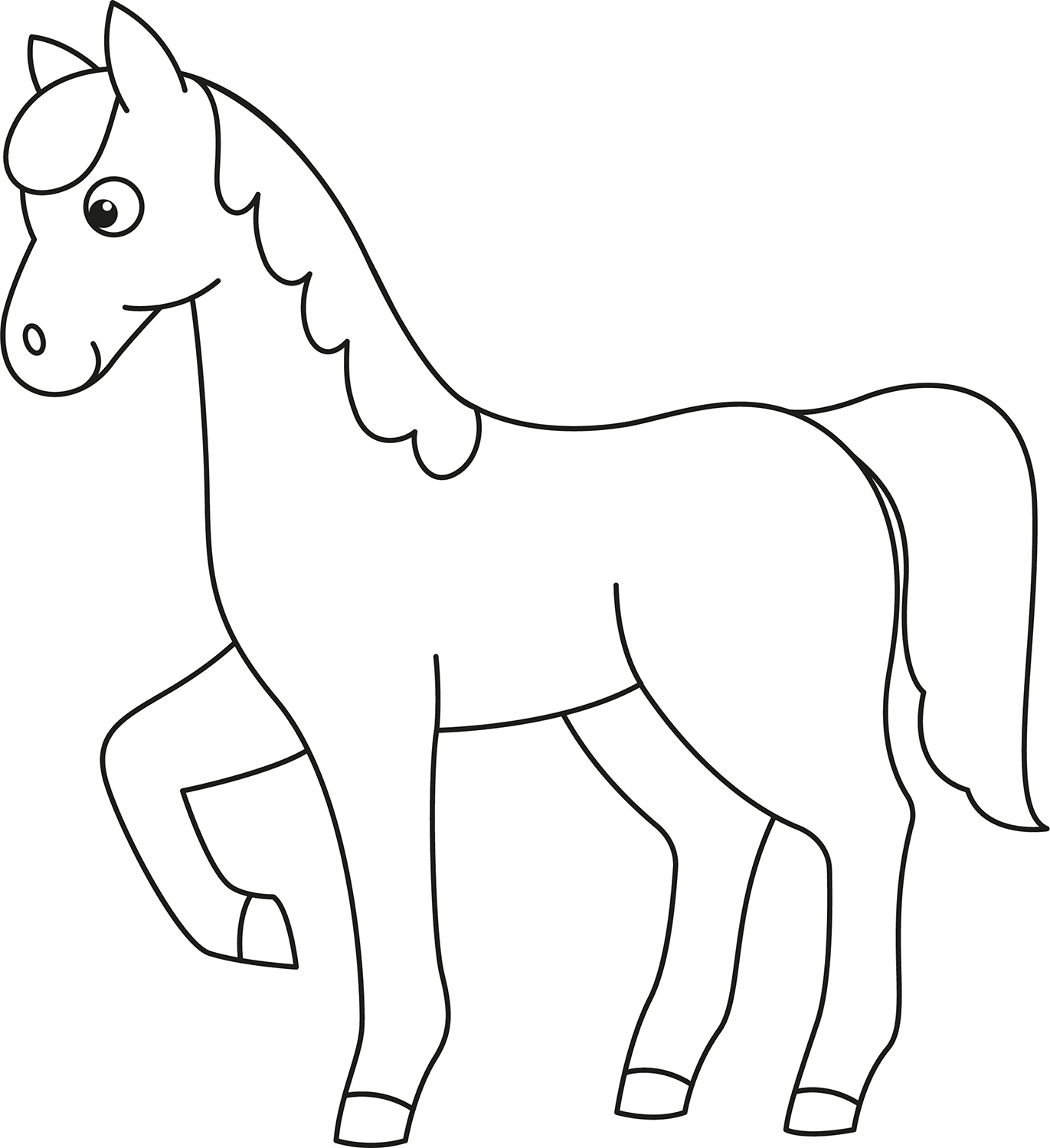 Horse printable template free printable papercraft templates