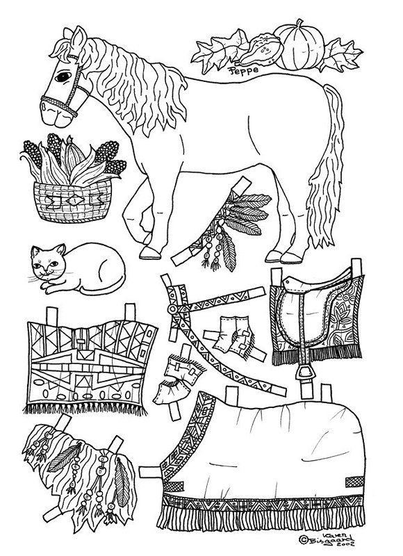 Pony paper dolls pony kids printables coloring pages papirdukker pãklãdningsdukke malebãger