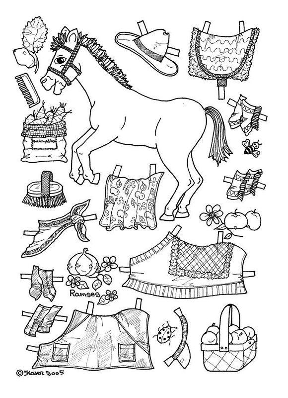 Pony paper dolls pony paper dolls paper doll template paper dolls printable