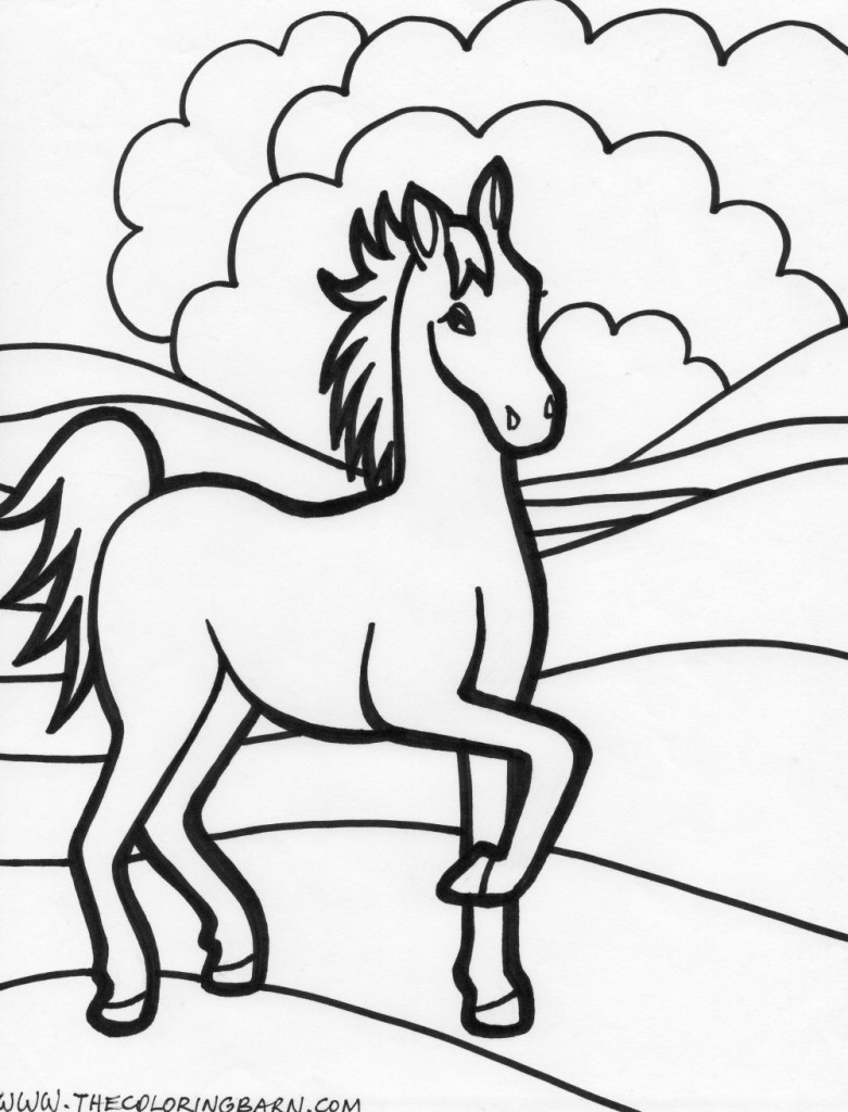 Horse coloring pages