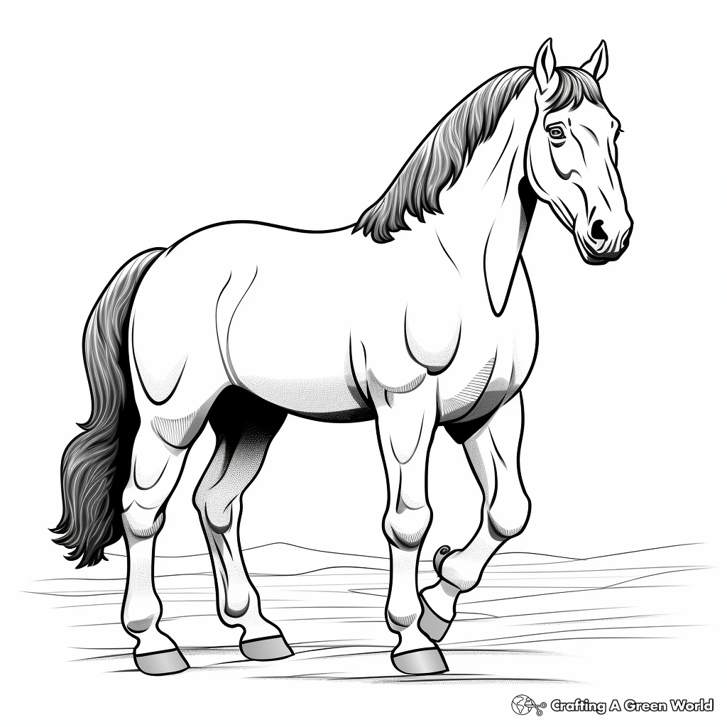 Clydesdale coloring pages