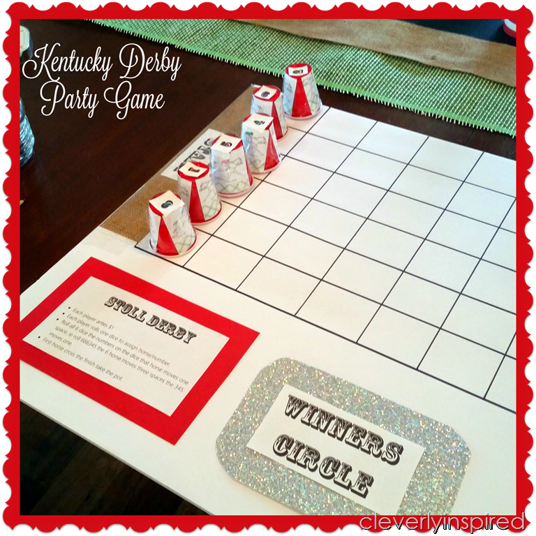 Diy horse racing game derby party game
