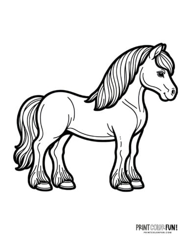 Beautiful horse coloring pages plus crafts educational games to saddle up for fun at