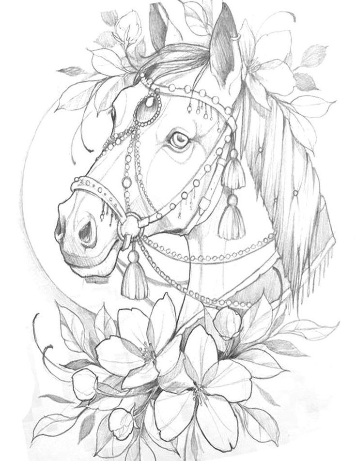 Pin by fred janssen on mindfulness tekeningen horse tattoo design coloring book art horse coloring pages
