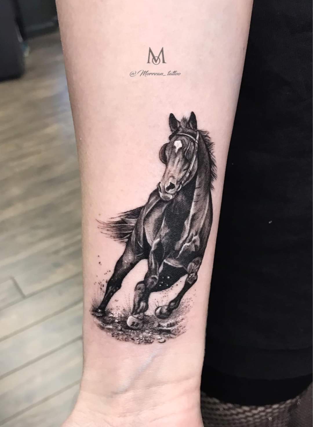 Horse tattoo by morrzantattoo at deadman tattoo glasgow scotland r tattoo
