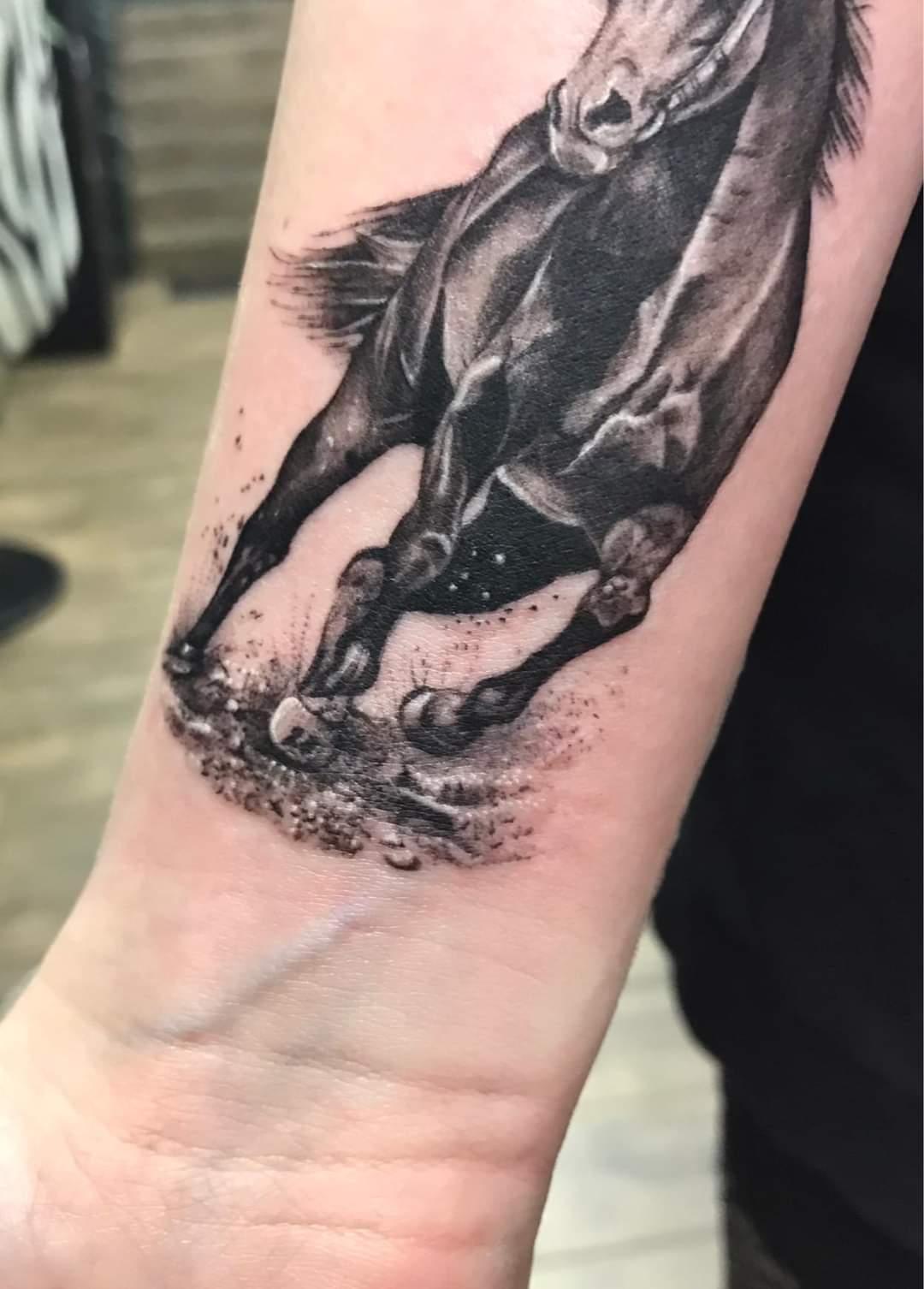 Horse tattoo by morrzantattoo at deadman tattoo glasgow scotland r tattoo