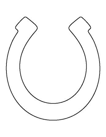 Horseshoe pattern use the printable outline for crafts creating stencils scrapbooking and â wood craft patterns stained glass patterns stained glass flowers
