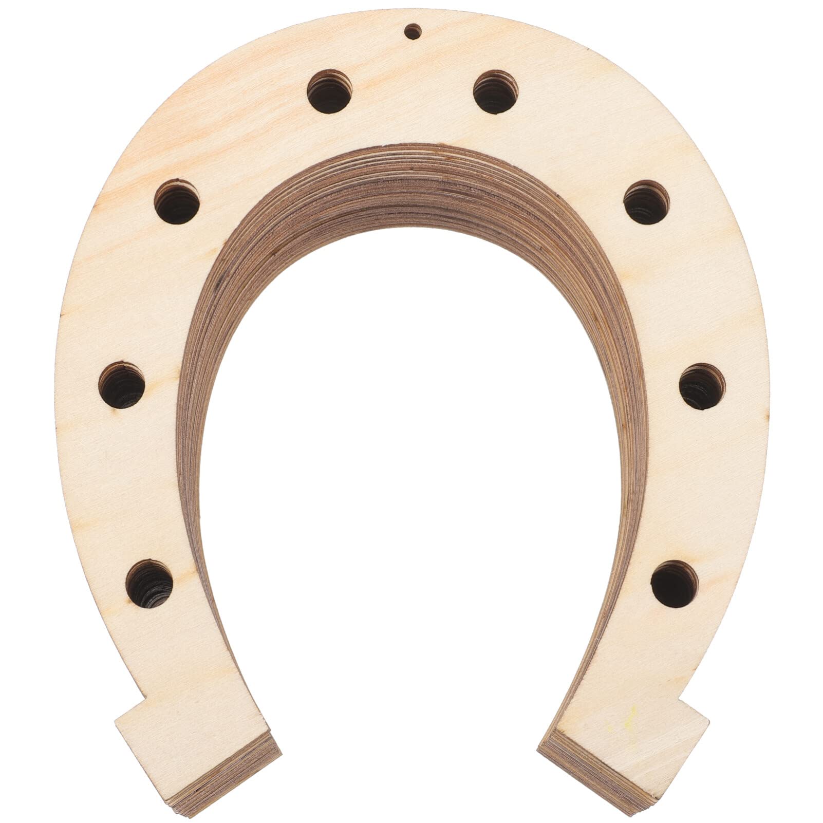 Pcs unfinished wood horseshoe cutouts blank wooden horseshoe chips cowboy wood slices to paint crafts for diy western celebration home decoration