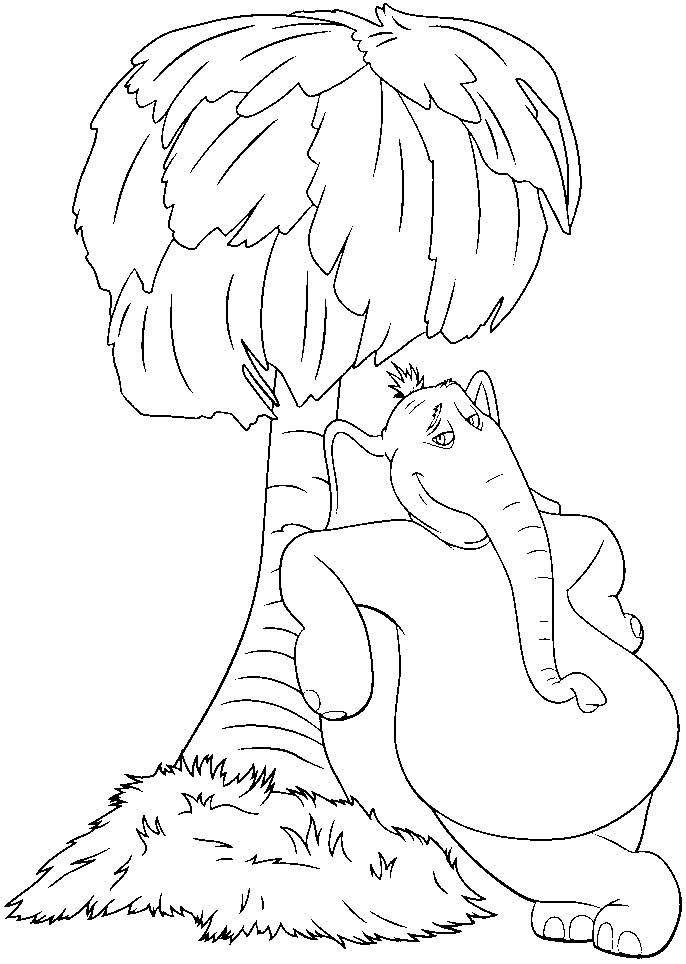 Horton hears a who coloring pages printable for free download