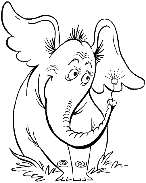 Horton hears a who coloring pages printable for free download