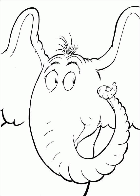 Horton hears a who dr seuss coloring pages coloring pages cartoon coloring pages